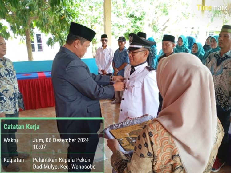 Pelantikan, Pj. Kepala Pekon Dadi Mulyo, Agus Salim: Amanah Baru, Harapan Baru