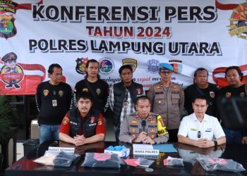 Polres Lampung Utara Gerak Cepat, Pelaku Pembakaran Gudang ATK Kantor Pajak Kotabumi Ditangkap