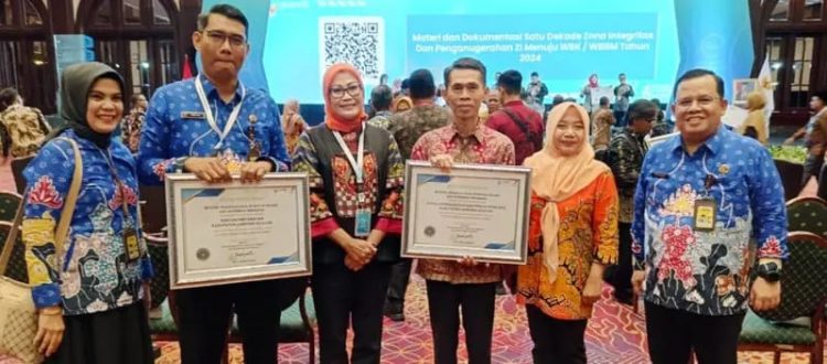 Disdukcapil Lampung Selatan Raih Penghargaan Zona Integritas, Predikat Wilayah Bebas Korupsi 2024