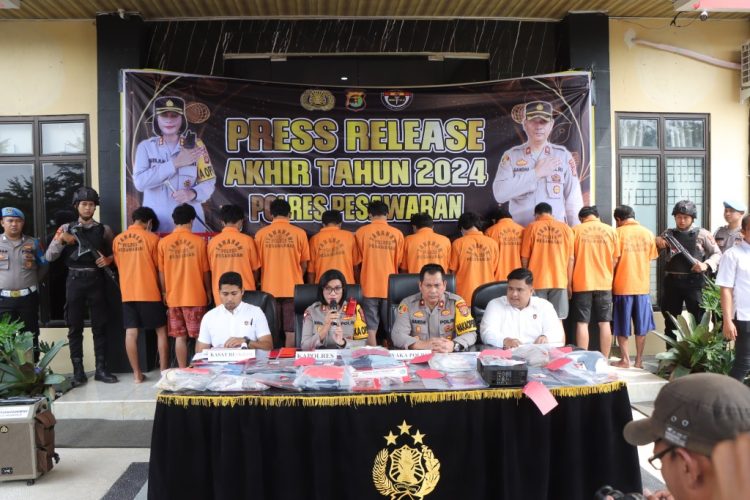 Polres Pesawaran Catat Kenaikan Pengungkapan Kasus 23,16% pada 2024