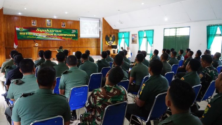 Kodim 0422/Lampung Barat Peringati HUT Ke-79 Kodam II/Sriwijaya