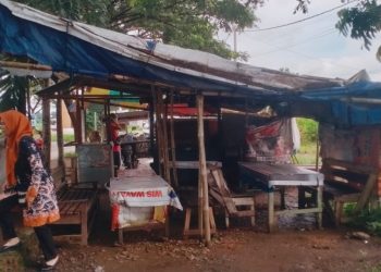Satu Ruas Jalan di Jalur 2 Podomoro Tertutup Rumput dan Tidak Berfungsi Lagi