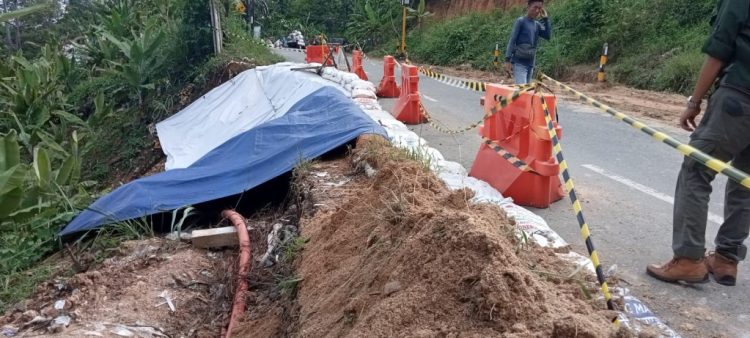 Tangani Longsor, Dinas BMBK Lampung Bangun Talud di Pematang Liang