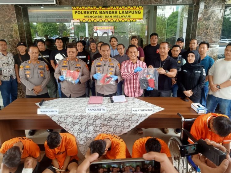 Polresta Bandar Lampung Bekuk Sindikat Curanmor, 4 Pelaku Dilumpuhkan