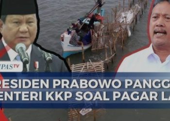 Polemik Pagar Laut: Menteri KKP Dinilai Berseberangan dengan Instruksi Presiden Prabowo