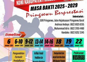 KONI Pringsewu Buka Pendaftaran Calon Ketua Umum Periode 2025-2029