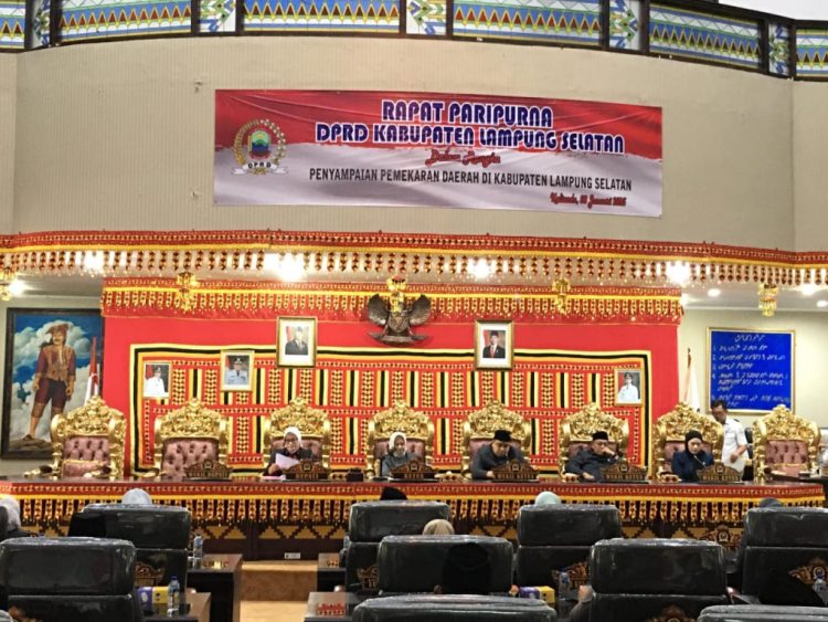 DPRD Lampung Selatan Gelar Paripurna Bahas Pemekaran Wilayah, Kabupaten Bandar Negara Disetujui