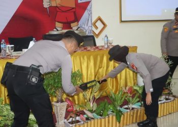 Polres Lampung Selatan Kerahkan 158 Personel untuk Amankan Penetapan Pasangan Bupati dan Wakil Bupati Terpilih