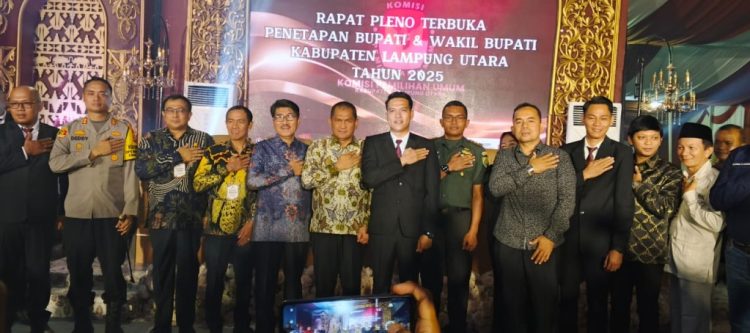 Hamartoni dan Romli Resmi Menjadi Bupati dan Wakil Bupati Lampung Utara Periode 2025-2030