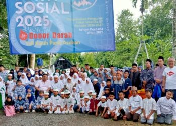 Bakti Sosial Fokal Smanda 87: Donor Darah dan Santunan untuk Anak Panti Asuhan di Bandar Lampung