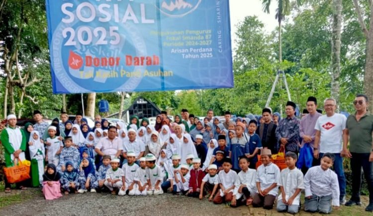 Bakti Sosial Fokal Smanda 87: Donor Darah dan Santunan untuk Anak Panti Asuhan di Bandar Lampung