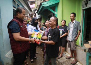 Ditresnarkoba Polda Lampung Salurkan Sembako untuk Korban Banjir di Bandar Lampung