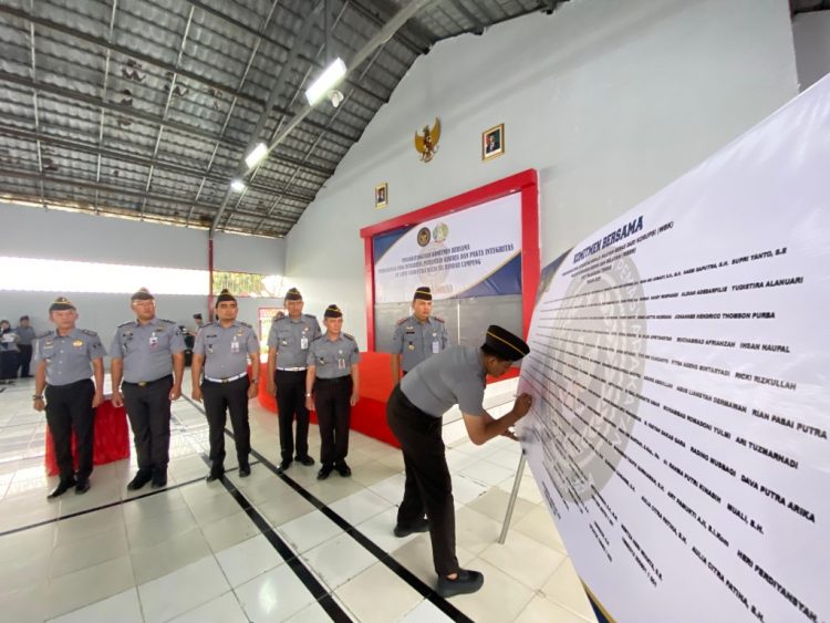 Lapas Narkotika Kelas IIA Bandar Lampung Berkomitmen Bangun Zona Integritas