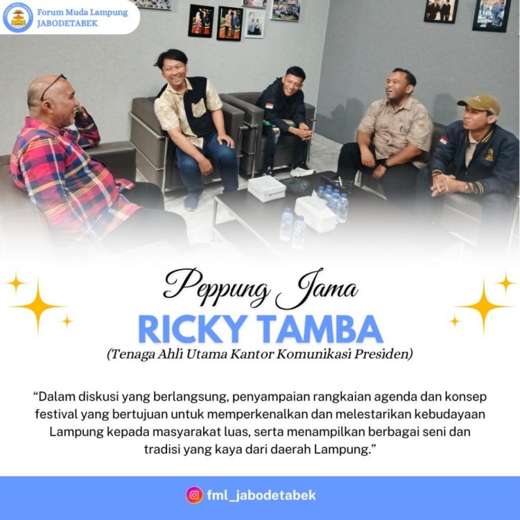 Festival Budaya Lampung Akan Digelar di Jakarta, Ini Pesan Tenaga Ahli Presiden