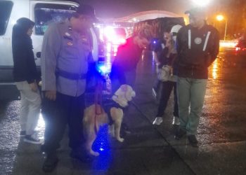 Polisi Perketat Pemeriksaan Narkoba di Pelabuhan Bakauheni dengan Satwa K-9