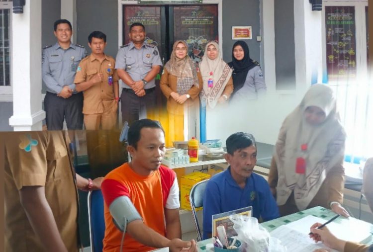 Lapas Kotabumi dan Puskesmas Kotabumi II Gelar Pemeriksaan Kesehatan Massal untuk Warga Binaan