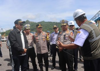 Kakor Lantas Polri Pantau Kesiapan Pelabuhan Bakauheni Jelang Operasi Ketupat Krakatau 2025