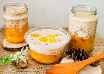 Jus Mangga Kekinian dengan Creamy Cheese Topping