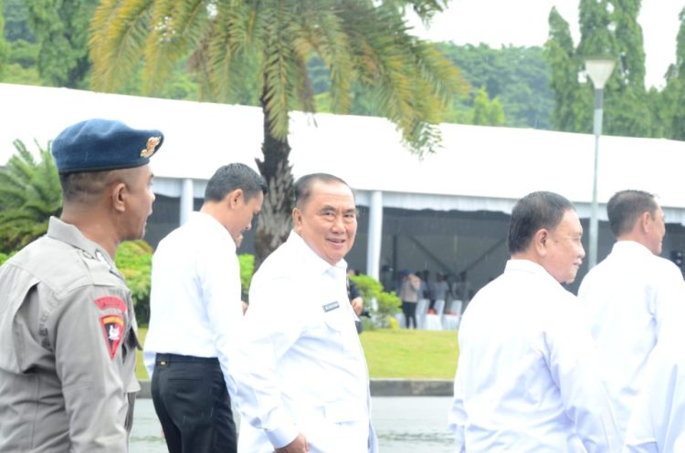 Persiapan Matang Jelang Pelantikan Serentak, Bupati dan Wakil Bupati Tanggamus Ikuti Gladi Resik Teknis di Monas