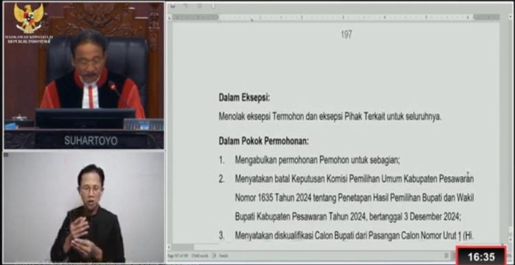 MK Batalkan Kemenangan Aries Sandi Darma Putra, Terbukti Tak Miliki Ijazah SMA