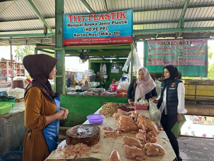 Satgas Pangan Polda Lampung Sidak Pasar, Pastikan Stok dan Harga Bahan Pokok Stabil di Awal Ramadan
