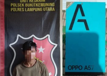 Bobol Pondok, Curi HP & Uang Rp5 Juta, Pemuda di Abung Tinggi Diciduk Polisi