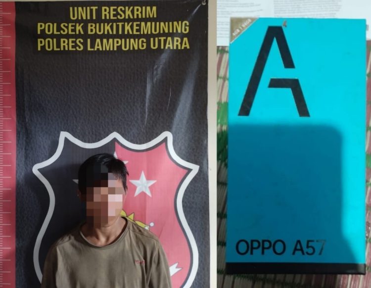 Bobol Pondok, Curi HP & Uang Rp5 Juta, Pemuda di Abung Tinggi Diciduk Polisi