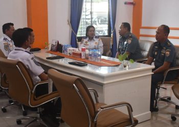 Perkuat Sinergi Maritim, Danlanal Lampung Kunjungi KSOP dan Pelindo Regional 2 Panjang