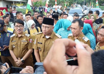 Gubernur Lampung dan Bupati Lampung Utara Resmikan Groundbreaking Perbaikan Jalan di Abung Timur