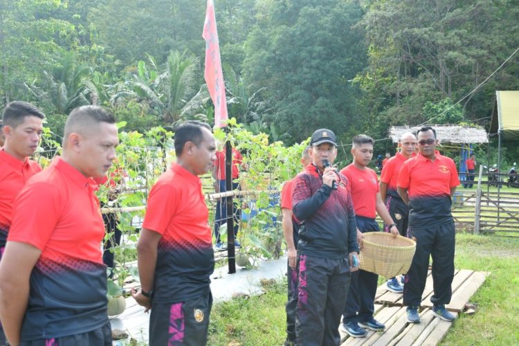 Danbrigif 4 Mar/BS Pimpin Panen Melon di Yonif 7 Mar: Dukung Ketahanan Pangan