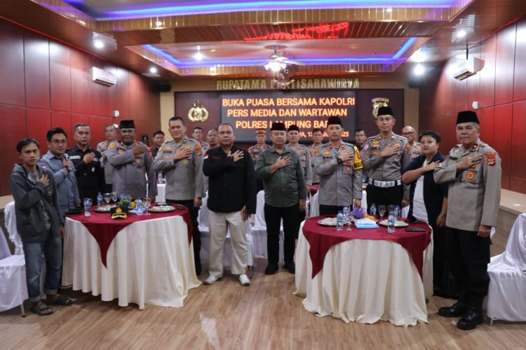 Polres Lampung Barat dan Awak Media Berbagi Kebersamaan di Bulan Ramadan