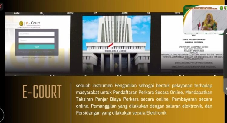 Pengadilan Agama Gedong Tataan Sosialisasikan E-Court dan Inovasi Layanan Berperkara