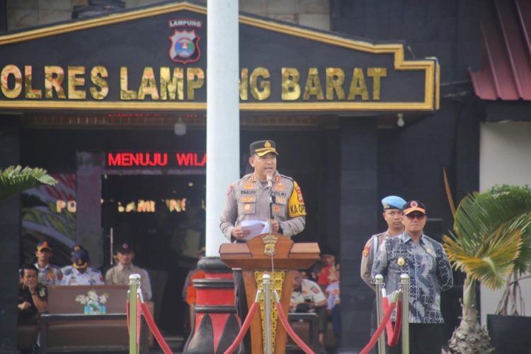 Apel Gelar Pasukan Operasi Ketupat 2025, Lampung Barat Siap Amankan Mudik Lebaran