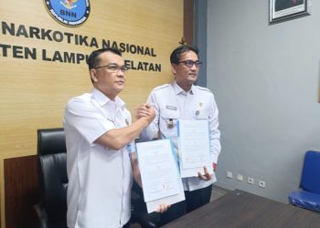 Lapas Kalianda dan BNNK Lampung Selatan Jalin PKS, Perkuat Upaya P4GN