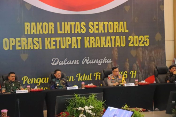 Polda Lampung Gelar Rakor Lintas Sektoral untuk Pengamanan Idul Fitri 1446 H