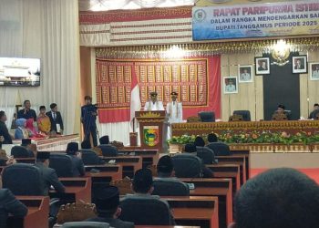 Hari Pertama Kerja, Bupati Tanggamus Gelar Sertijab dengan Pj Bupati