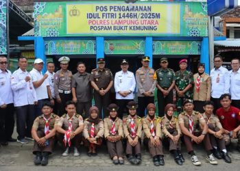 Bupati Lampung Utara Tinjau Pos Pelayanan Arus Mudik Idul Fitri 2025 Bersama Forkopimda