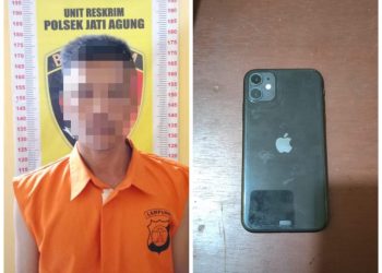 Pelaku Pencurian HP di Water World Berhasil Diringkus Polsek Jati Agung