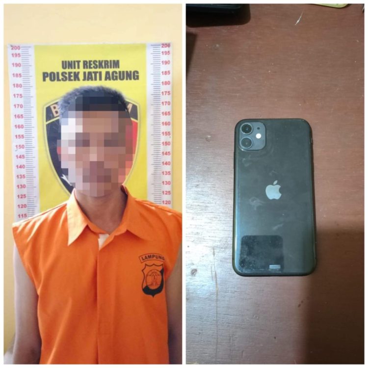 Pelaku Pencurian HP di Water World Berhasil Diringkus Polsek Jati Agung