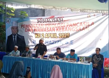Anggota DPRD Lampung Gelar Sosialisasi Pancasila dan Wawasan Kebangsaan di Lampung Selatan