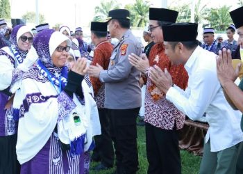 Pelepasan Haru 47 Jemaah Haji Lampung Utara: Melangkah Menuju Tanah Suci dengan Doa dan Harapan