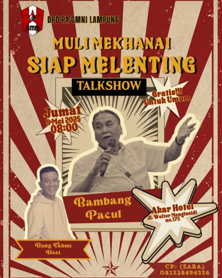 DPD PA GMNI LAMPUNG GELAR TALKSHOW “MULI MEKHANAI SIAP MELENTING” BERSAMA BAMBANG PACUL