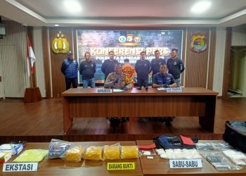 Polresta Bandar Lampung Bongkar Jaringan Narkoba Malaysia, Sita 6,6 Kg Sabu dan 1.653 Ekstasi