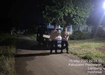 Patroli Ditingkatkan, Polsek Kedondong Sisir Titik Rawan demi Redam Kejahatan Jalanan