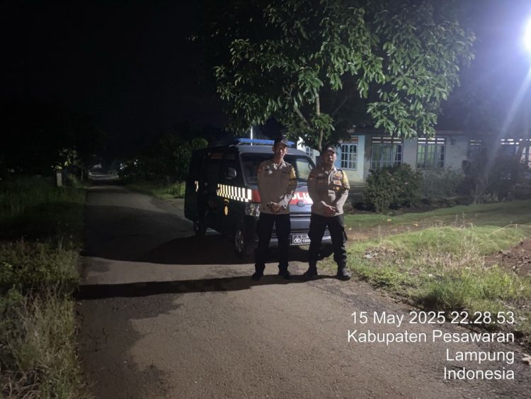 Patroli Ditingkatkan, Polsek Kedondong Sisir Titik Rawan demi Redam Kejahatan Jalanan