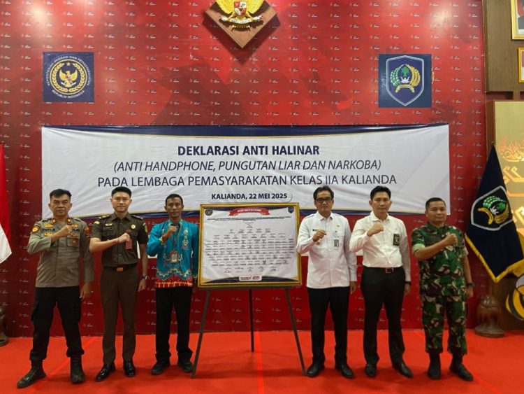 Lapas Kalianda Deklarasi Anti Halinar, Perkuat Sinergi dengan APH Lampung Selatan