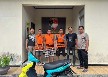 Unit Reskrim Polsek Natar Tangkap Tiga Pelaku Pencurian dengan Pemberatan, Motor Curian Rp15 Juta Disita