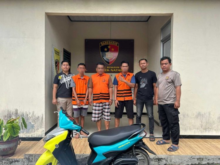 Unit Reskrim Polsek Natar Tangkap Tiga Pelaku Pencurian dengan Pemberatan, Motor Curian Rp15 Juta Disita