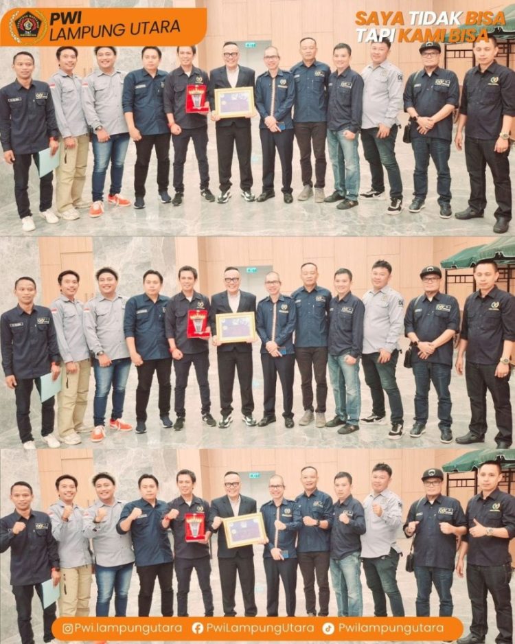 PWI Lampung Utara Sabet Penghargaan Terinovatif dan Kolaboratif se-Provinsi Lampung