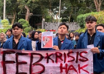 Mahasiswa FEB Unila Gelar Aksi Tuntut Dekan Transparan dan Tindak Tegas Kasus Kekerasan Ormawa